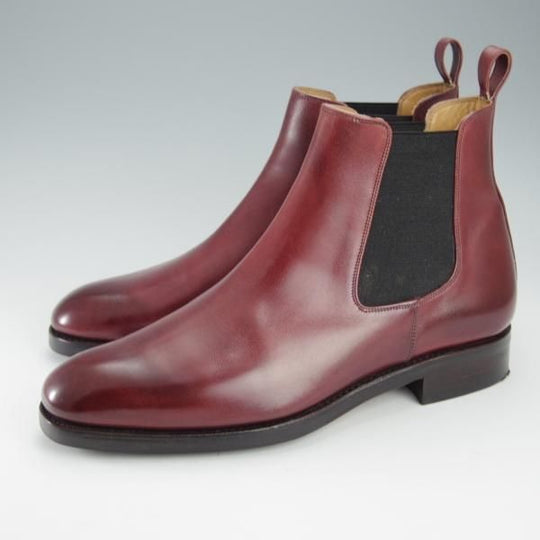 極上★(スペイン製)YANKO/ヤンコ SIZE 6.5【グッドイヤーウェルテッド製法★サイドゴアブーツ/104721】カーフ/赤茶/メンズ★i309