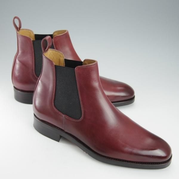 極上★(スペイン製)YANKO/ヤンコ SIZE 6.5【グッドイヤーウェルテッド製法★サイドゴアブーツ/104721】カーフ/赤茶/メンズ★i309