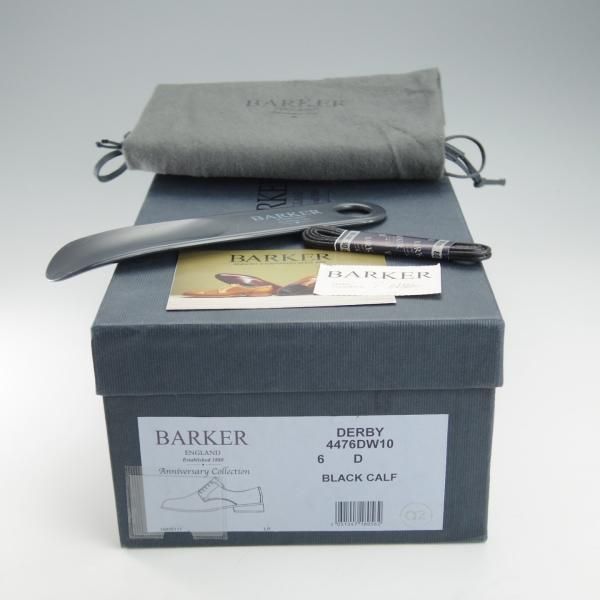 未使用★(英)BARKER/バーカー 6D【定価￥49,500-★ダイナイトソール仕様/4476DW10】プレーントゥ/カーフ/黒/メンズ★i311