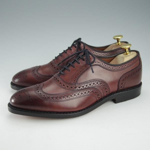 未使用★(米)アレンエドモンズ 6E【現行定価7.5万円程度★McAllister/フルブローグ】カーフ/赤茶/メンズ/ALLEN EDMONDS★i312