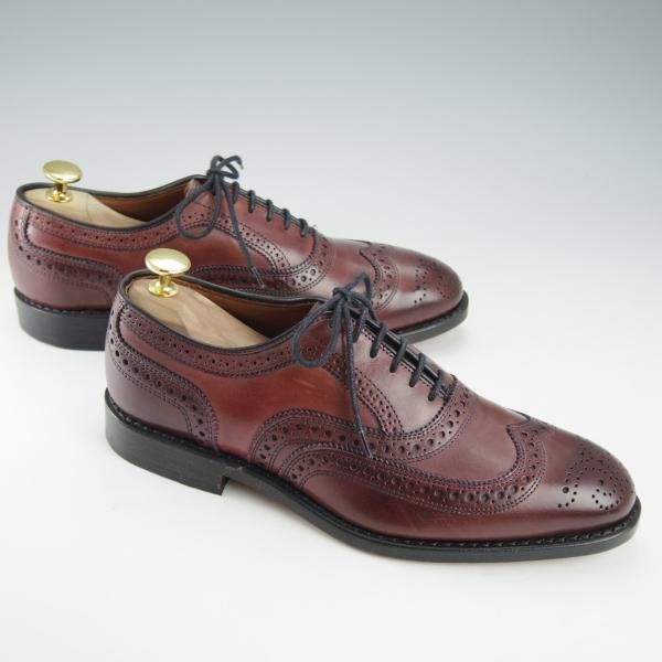未使用★(米)アレンエドモンズ 6E【現行定価7.5万円程度★McAllister/フルブローグ】カーフ/赤茶/メンズ/ALLEN EDMONDS★i312
