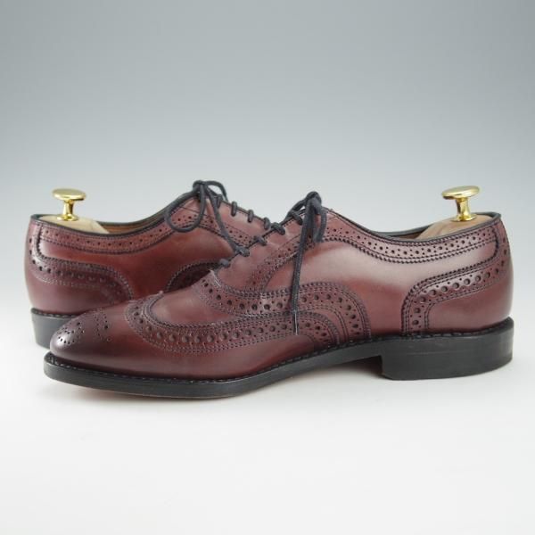未使用★(米)アレンエドモンズ 6E【現行定価7.5万円程度★McAllister/フルブローグ】カーフ/赤茶/メンズ/ALLEN EDMONDS★i312