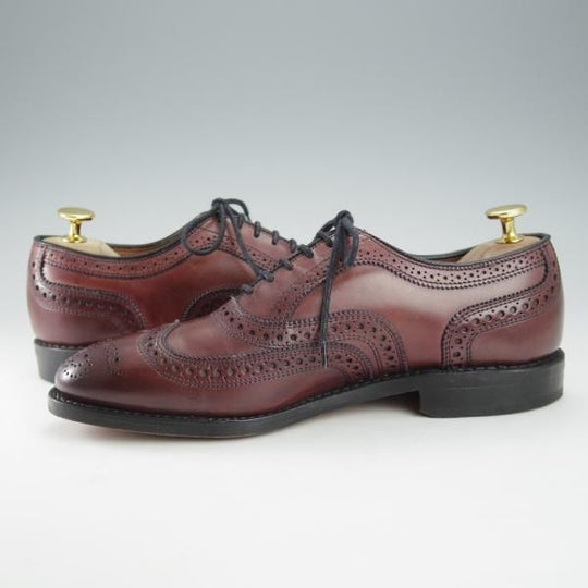 未使用★(米)アレンエドモンズ 6E【現行定価7.5万円程度★McAllister/フルブローグ】カーフ/赤茶/メンズ/ALLEN EDMONDS★i312