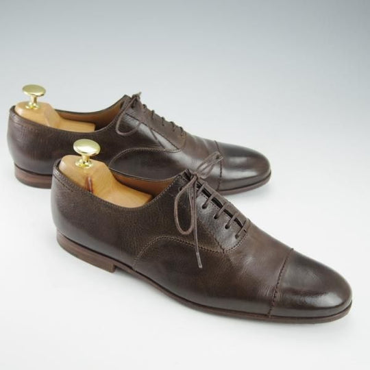 極上★(伊製)マーガレットハウエル(レディース) SIZE 37【モデル定価￥81,000-★プレミアムライン/濃茶】カーフ/MARGARET HOWELL★i315