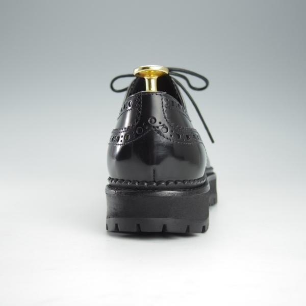 極美品★チャーチ(レディース) SIZE 37【★INDIGO/インディゴ】フルブローグ/ポリッシュドバインダーカーフ/黒/Church's★i316