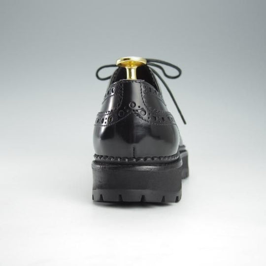 極美品★チャーチ(レディース) SIZE 37【★INDIGO/インディゴ】フルブローグ/ポリッシュドバインダーカーフ/黒/Church's★i316