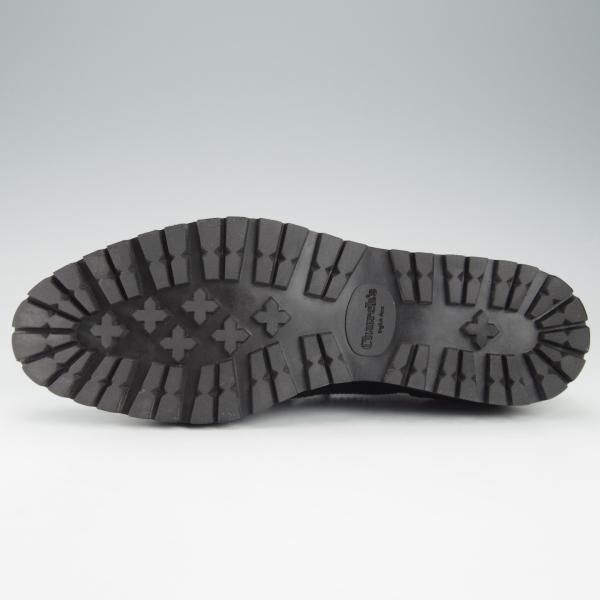 極美品★チャーチ(レディース) SIZE 37【★INDIGO/インディゴ】フルブローグ/ポリッシュドバインダーカーフ/黒/Church's★i316