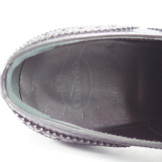 極美品★チャーチ(レディース) SIZE 37【★INDIGO/インディゴ】フルブローグ/ポリッシュドバインダーカーフ/黒/Church's★i316