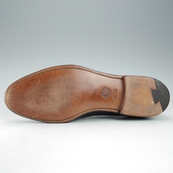 ★(英)グレンソン 8D【上級★G-ONEライン/G1】ローファー/111415/スリッポン/ポリッシュレザー/黒/メンズ/GRENSON★i317