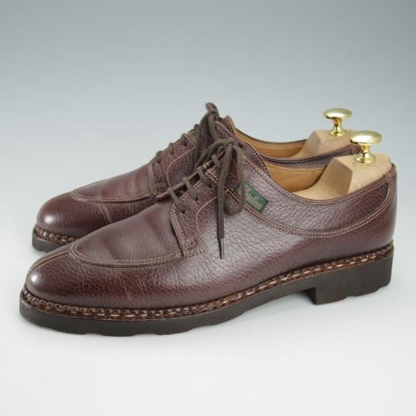 ★パラブーツ(レディース) SIZE 6【★Uチップ/グレインレザー】旧ロゴ/グリフソール/濃茶/Paraboot★i319