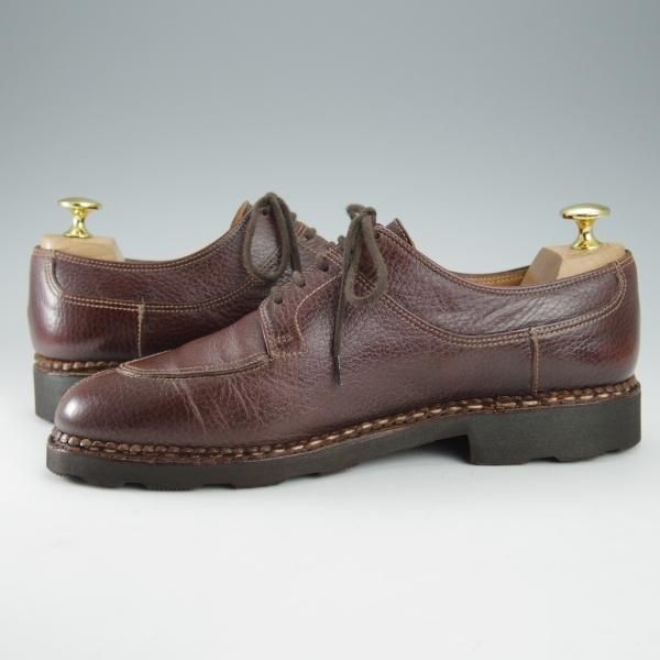 ★パラブーツ(レディース) SIZE 6【★Uチップ/グレインレザー】旧ロゴ/グリフソール/濃茶/Paraboot★i319