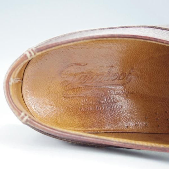 ★パラブーツ(レディース) SIZE 6【★Uチップ/グレインレザー】旧ロゴ/グリフソール/濃茶/Paraboot★i319