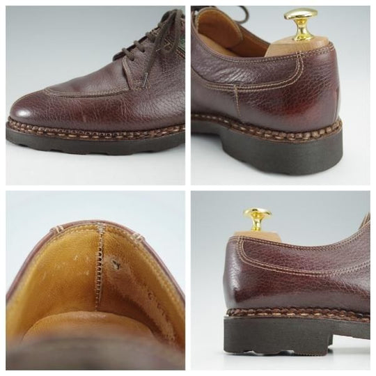★パラブーツ(レディース) SIZE 6【★Uチップ/グレインレザー】旧ロゴ/グリフソール/濃茶/Paraboot★i319