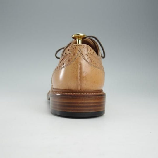 ほぼ試着程度★(恵比寿)ショセ SIZE 26【貴重★コードバン仕様/ナチュラルカラー】C-756/フルブローグ/薄茶/メンズ/chausser★i320