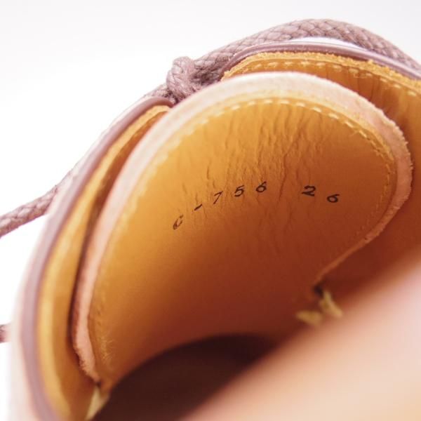 ほぼ試着程度★(恵比寿)ショセ SIZE 26【貴重★コードバン仕様/ナチュラルカラー】C-756/フルブローグ/薄茶/メンズ/chausser★i320