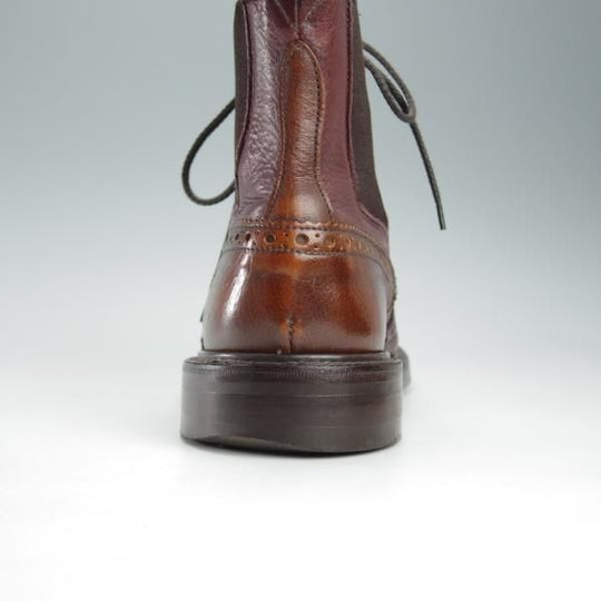 極上★トリッカーズ SIZE 7【貴重★鹿革×クーズー革/(神奈川)B.A.T別注】ダイナイトソール/ELLIS/ブーツ/茶×赤茶/Tricker's★i321