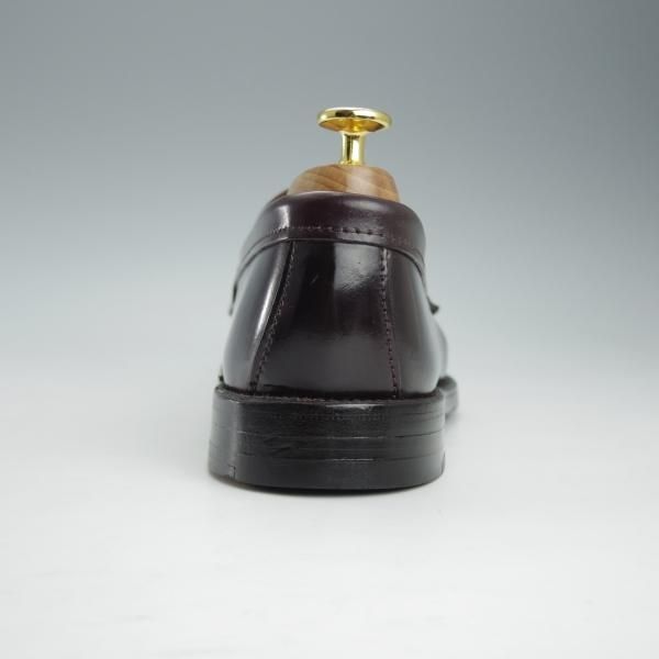 極美品★オールデン 8.5D【貴重★コードバン/ブルックスブラザーズ別注】34379/コインローファー/赤茶/BROOKS BROTHERS/Alden★i322