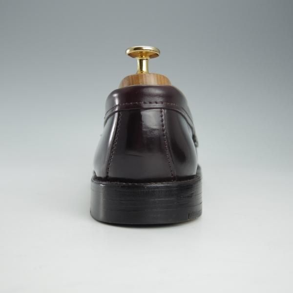 極美品★オールデン 8.5D【貴重★コードバン/ブルックスブラザーズ別注】34379/コインローファー/赤茶/BROOKS BROTHERS/Alden★i322