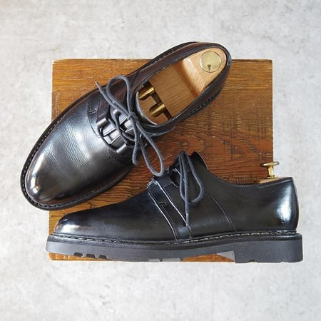 極美品★ジョンロブ SIZE 6【貴重★URANUS/ウラヌス】ギリーシューズ/プレーントゥ/カーフ/黒/メンズ/JOHN LOBB★i323