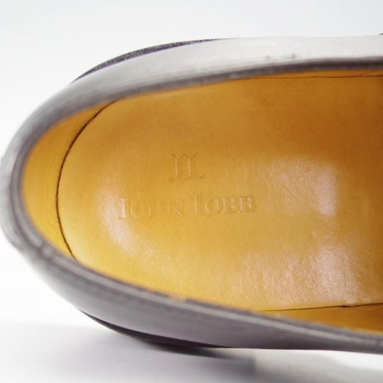 極美品★ジョンロブ SIZE 6【貴重★URANUS/ウラヌス】ギリーシューズ/プレーントゥ/カーフ/黒/メンズ/JOHN LOBB★i323