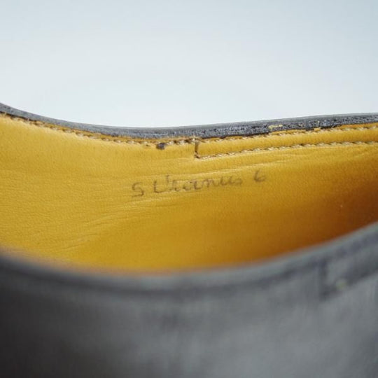 極美品★ジョンロブ SIZE 6【貴重★URANUS/ウラヌス】ギリーシューズ/プレーントゥ/カーフ/黒/メンズ/JOHN LOBB★i323