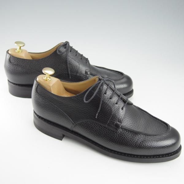 美品★パラブーツ SIZE 8.5【定価￥84,700-★ドレス仕様シャンボード/CHAMBORD】Uチップ/グレインレザー/NOIR/黒/Paraboot★i324