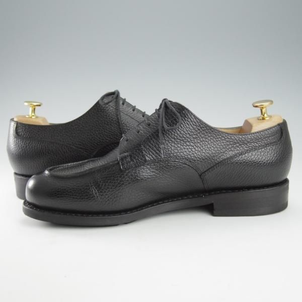 美品★パラブーツ SIZE 8.5【定価￥84,700-★ドレス仕様シャンボード/CHAMBORD】Uチップ/グレインレザー/NOIR/黒/Paraboot★i324