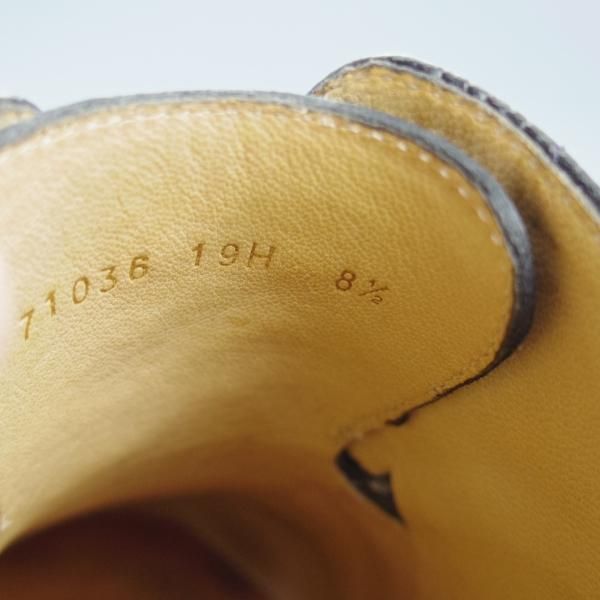 美品★パラブーツ SIZE 8.5【定価￥84,700-★ドレス仕様シャンボード/CHAMBORD】Uチップ/グレインレザー/NOIR/黒/Paraboot★i324