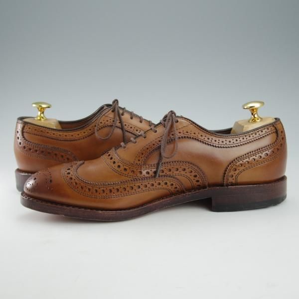 未使用★(米)アレンエドモンズ 6E【現行定価8.5万円程度★McAllister/フルブローグ】カーフ/茶/メンズ/ALLEN EDMONDS★i325