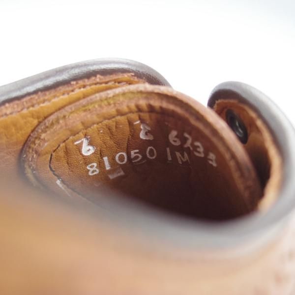 未使用★(米)アレンエドモンズ 6E【現行定価8.5万円程度★McAllister/フルブローグ】カーフ/茶/メンズ/ALLEN EDMONDS★i325