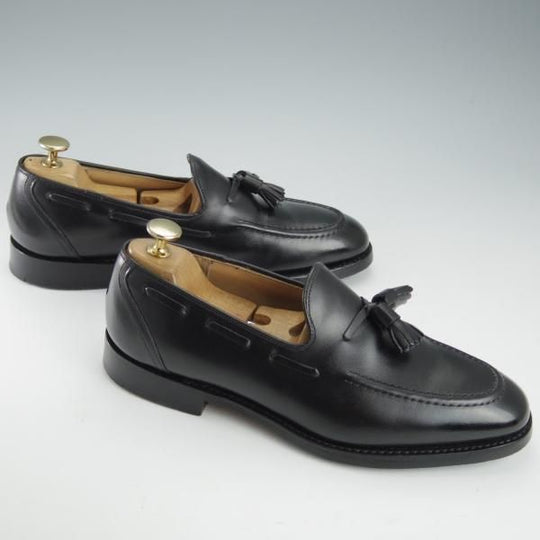 美品★チャーチ 65F/UK6.5【定価￥155,100-★KINGSLEY 2/キングスレー】69Rラスト/タッセルローファー/カーフ/黒/メンズ/Church's★i326