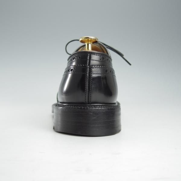 極美品★チャーチ 65F/UK6.5【定価￥181,500-★グラフトン/GRAFTON】173ラスト/フルブローグ/黒/メンズ/Church's★i328