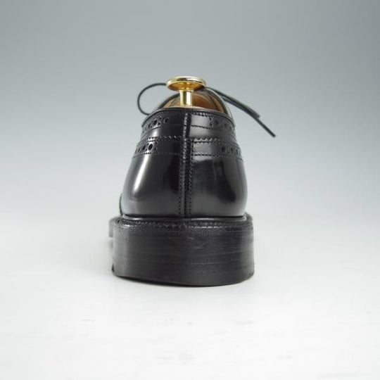 極美品★チャーチ 65F/UK6.5【定価￥181,500-★グラフトン/GRAFTON】173ラスト/フルブローグ/黒/メンズ/Church's★i328