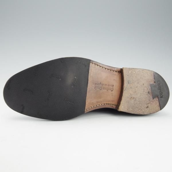 極美品★チャーチ 65F/UK6.5【定価￥181,500-★グラフトン/GRAFTON】173ラスト/フルブローグ/黒/メンズ/Church's★i328