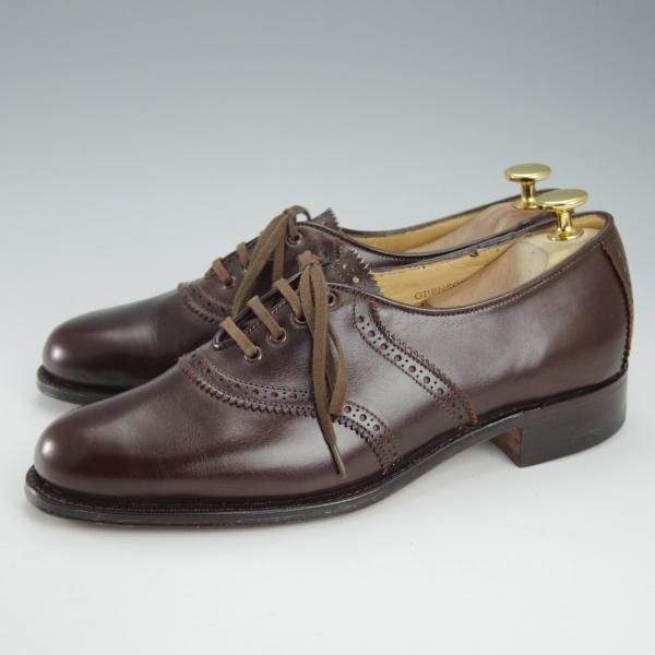未使用★(英)グレンソン(レディース) 5D【貴重★footmaster/フットマスター】サドルシューズ/カーフ/濃茶/GRENSON★i329