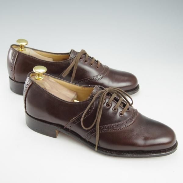 未使用★(英)グレンソン(レディース) 5D【貴重★footmaster/フットマスター】サドルシューズ/カーフ/濃茶/GRENSON★i329
