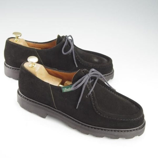 ★パラブーツ SIZE 42【現行定価￥79,200-★ミカエル/MICHAEL】チロリアンシューズ/スエード/NOIR/黒/Paraboot★i330
