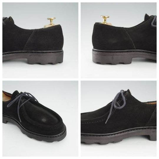 ★パラブーツ SIZE 42【現行定価￥79,200-★ミカエル/MICHAEL】チロリアンシューズ/スエード/NOIR/黒/Paraboot★i330