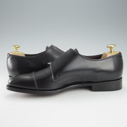 未使用★(英)アルフレッド・サージェント UK6.5【★DARCY/ダブルモンク】カーフ/黒/メンズ/Alfred Sargent★i332