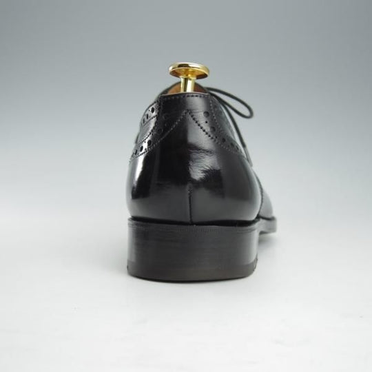 美品★J.M.ウェストン 8E【現行定価￥148,500-★310/セミブローグ】11ラスト/カーフ/黒/メンズ/Weston/ウエストン★i334