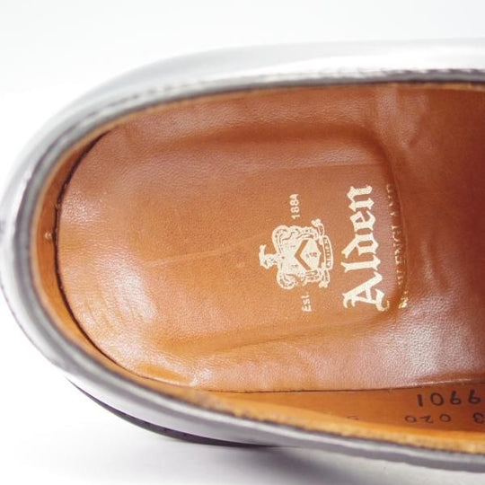 極上★オールデン 8.5D【定価￥171,600-★コードバン仕様/9901】バリーラスト/プレーントゥ/黒/メンズ/Alden★i335