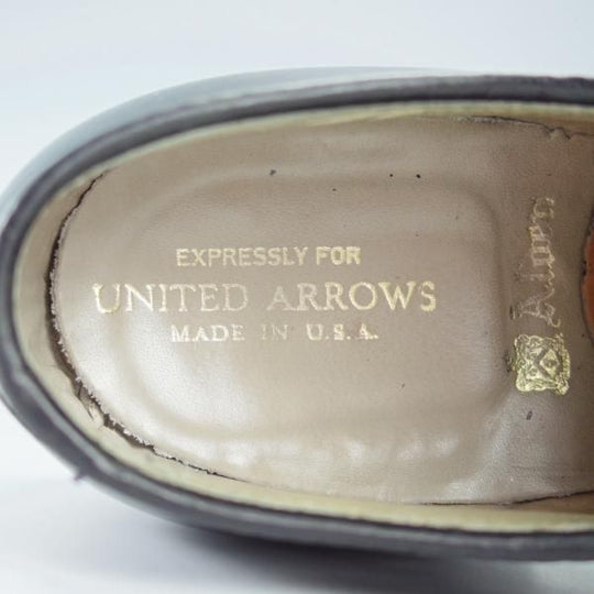 極上★オールデン 8D【コードバン仕様★ユナイテッドアローズ別注/ミリタリーラスト】23974F/プレーントゥ/黒/メンズ/Alden★i337