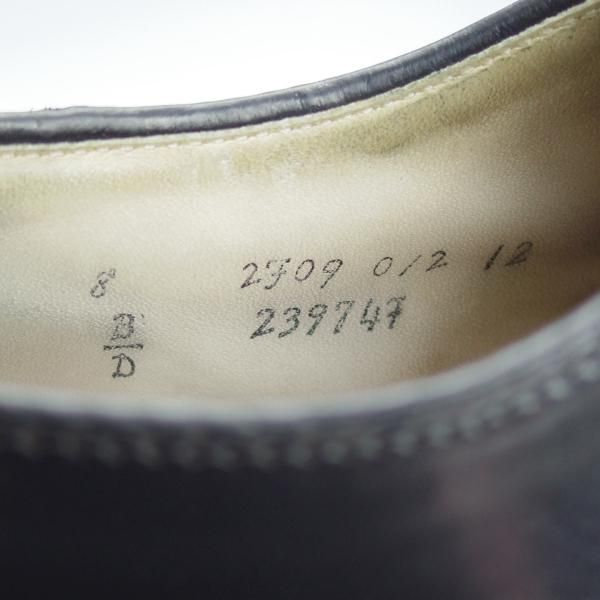 極上★オールデン 8D【コードバン仕様★ユナイテッドアローズ別注/ミリタリーラスト】23974F/プレーントゥ/黒/メンズ/Alden★i337