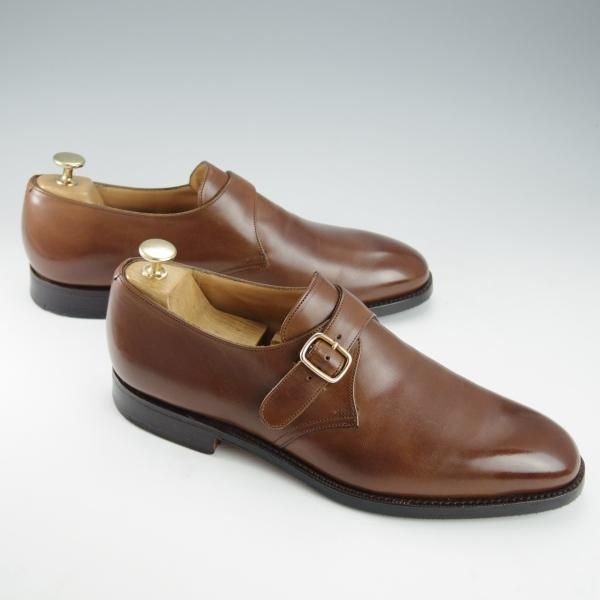 極上★チャーチ 85F/UK8.5【現行定価￥158,400-★73ラスト/BECKET/ベケット】モンクストラップ/ネバダカーフ/茶/Church's★i338