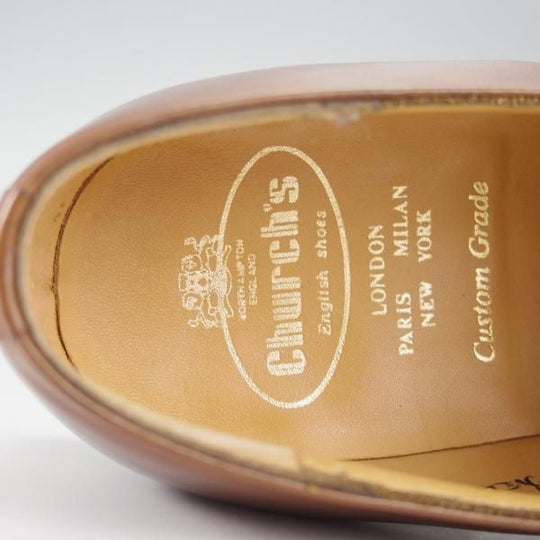 極上★チャーチ 85F/UK8.5【現行定価￥158,400-★73ラスト/BECKET/ベケット】モンクストラップ/ネバダカーフ/茶/Church's★i338