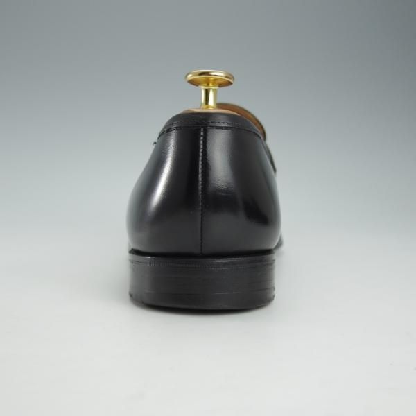 極上★クロケット&ジョーンズ 7.5E【定価￥83,600-★ビームスF別注/MAINE】376ラスト/コインローファー/黒/BEAMS/Crockett&Jones★i340