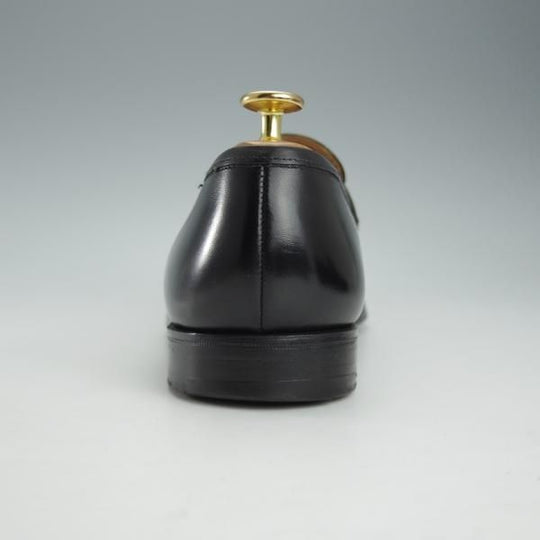 極上★クロケット&ジョーンズ 7.5E【定価￥83,600-★ビームスF別注/MAINE】376ラスト/コインローファー/黒/BEAMS/Crockett&Jones★i340