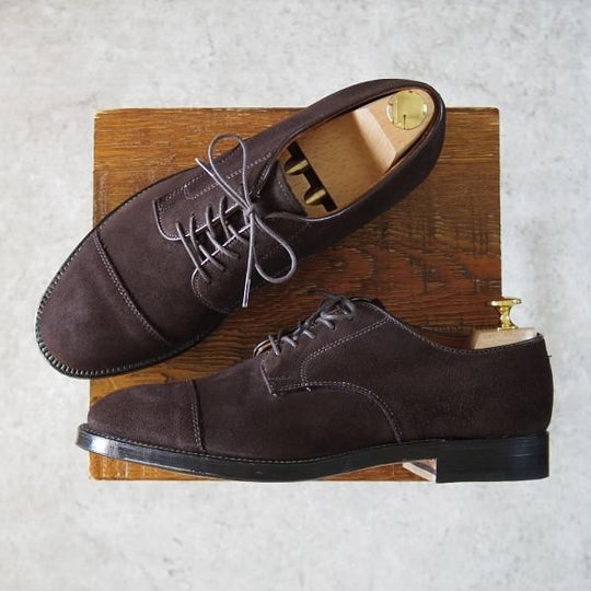 未使用★オールデン 8D【定価10万円程度★ブルックスブラザーズ別注/02059】ストレートチップ/スエード/BROOKS BROTHERS/Alden★i342