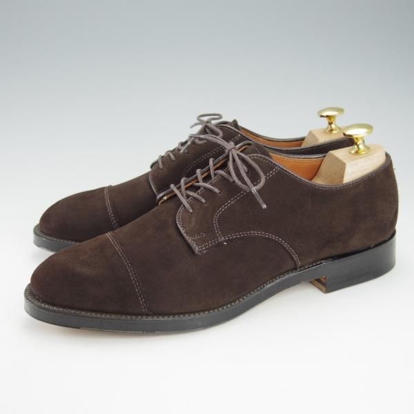 未使用★オールデン 8D【定価10万円程度★ブルックスブラザーズ別注/02059】ストレートチップ/スエード/BROOKS BROTHERS/Alden★i342