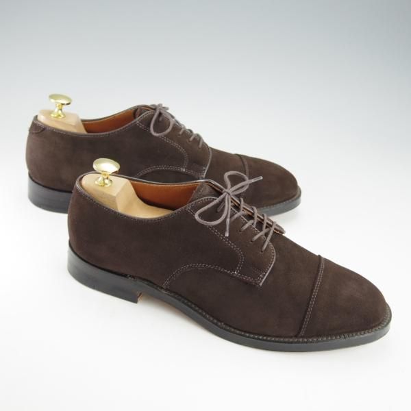 未使用★オールデン 8D【定価10万円程度★ブルックスブラザーズ別注/02059】ストレートチップ/スエード/BROOKS BROTHERS/Alden★i342